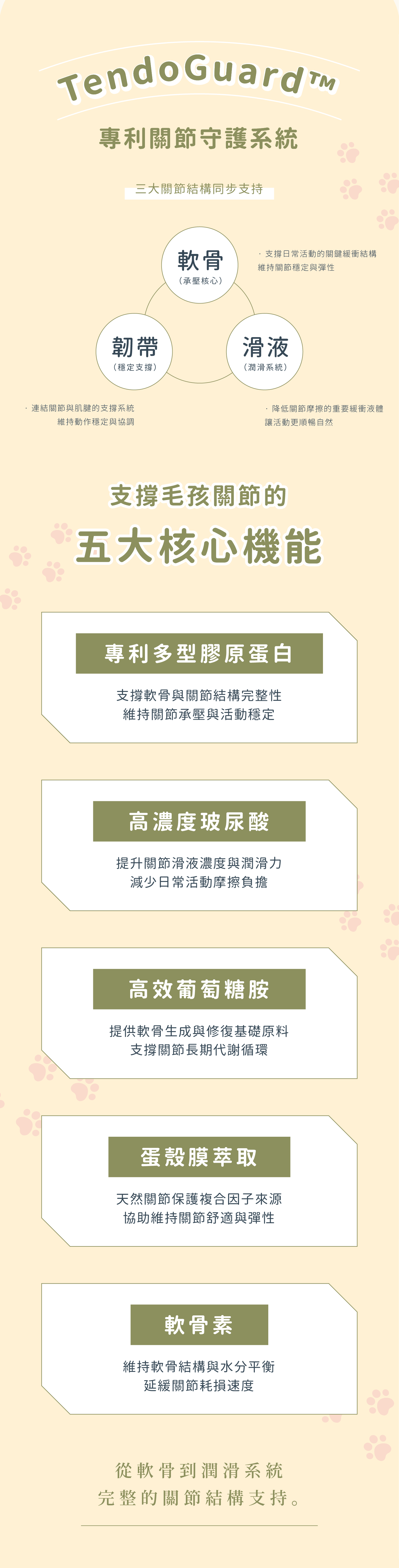 關節力配方說明